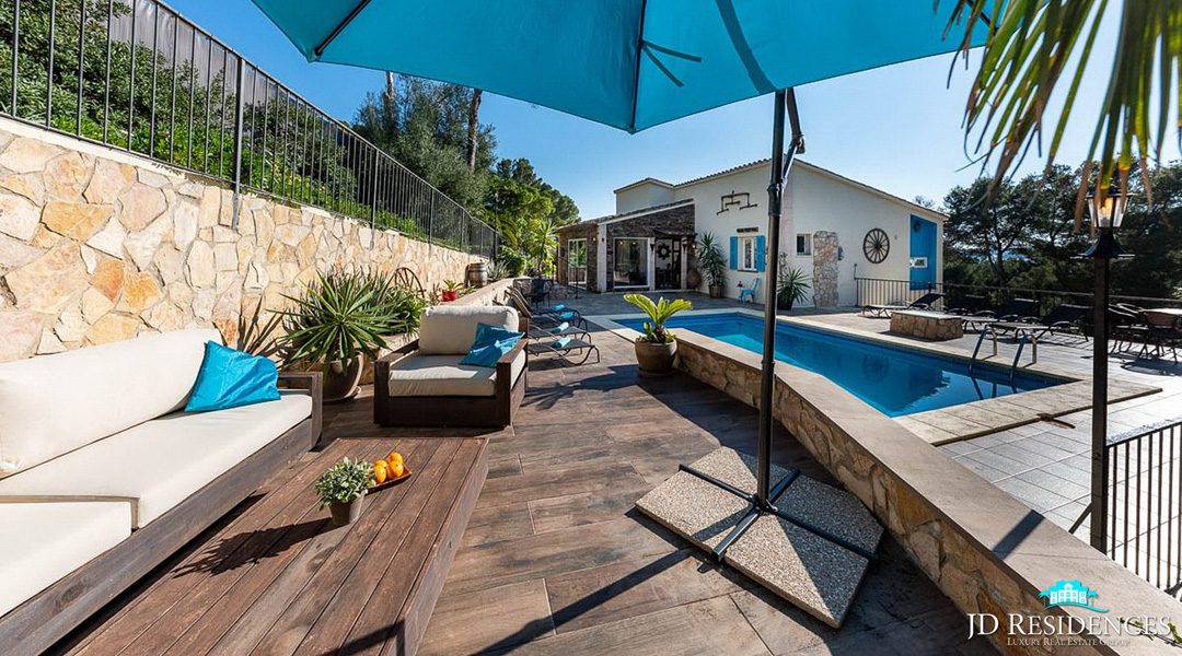Costa den Blanes Villa with pool and sea views